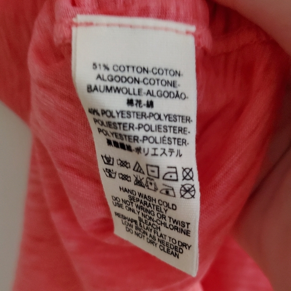 NWOT Free People We The Free Night Sky Crewneck T-Shirt Size M Red Venice - Picture 5 of 6